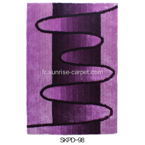 Polyester Silk Shaggy 4D Carpet